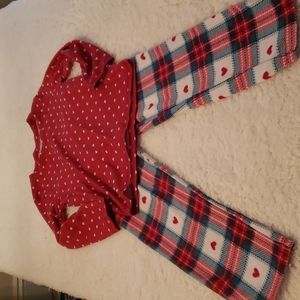 Joe fresh girl hearts pajamas set size 5t